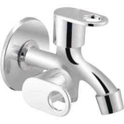 IRIS MAX Brass Chrome Finish Silver 2 Way Bib Cock-picture-42