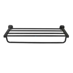 Riya 24 inch Stainless Steel J4 Black Towel Rack Hanger (Pack of 2)-picture-16