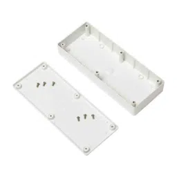 Boxy 10x4 inch PVC White Enclosure Box (Pack of 6) image 3