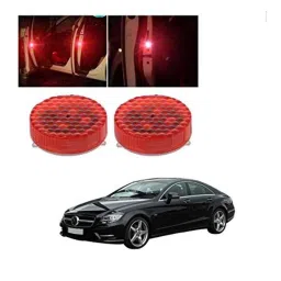 Kozdiko 4 Pcs Waterproof Wireless Car Door Red Warning Light Indicator Set with 5 LED &a; Free Batteries for Mercedes Benz CLS-Class-picture-39