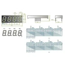 Oasistek 100 Pcs 0.52 inch Ultra Green Four Digit Display Module Set, TOF-5421 image 2
