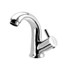 Cera Brass Chrome Finish Quarter Turn Right Garnet Swan Neck Pillar Cock, F2002105-picture-14