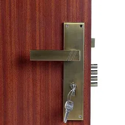 Handle Waala Sierra 10 inch 60mm Stainless Steel Antique Brass Finish Cylindrical Plate One Side Key Mortise Door Lock Set-picture-41