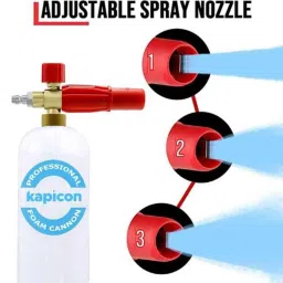 Kapicon KAC-PFB-GA 1L Multicolour Heavy Duty Professional Foam Canon Bottle &a; Gun Adapter Combo image 3