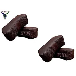 Kozdiko 4 Pcs CV Designer Cola Leatherite Neck Rest Car Cushion Pillow Set for Tata Nexon image 2