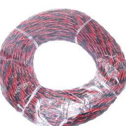 Super GEC 2 Core Copper Red &a; Black Flexible Twin Twisted Home Appliances Wire, 10-76/700, Length: 82 m-picture-14