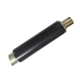 RA Accessories Black Silver Cap Slip On Silencer Exhaust for Ducati Streetfighter 848 image 2