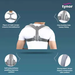 Tynor Clavicle Brace with Velcro, Size: L image 3