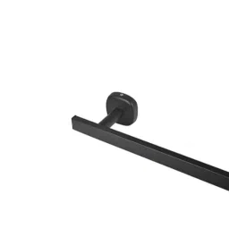 Riya 24 inch Stainless Steel J4 Black Towel Hanger (Pack of 2) image 3