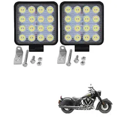 Kozdiko 2 Pcs 48W 16 LED Square Bright Beam White Fog Light Set for Indian X Chief Dark Horse, koz_92888-picture-41