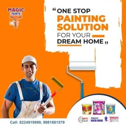 Magic Paints 2201 Ajooba 2kg Gulabi Matte Finish Acrylic Distemper Paint image 4