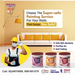 Magic Paints Smart 1 Litre Chowder Matte Finish Interior Acrylic Emulsion Paint image 2