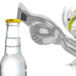 SM 2 In 1 Stainless Steel Lemon Squeezer Cum Bottle Opener image 2