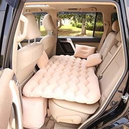 AllExtreme Assorted Inflatable Car Bed Mattress Kit with Two Air Pillows &a; Car Air Pump for Baby Travel Air Inflation-picture-44