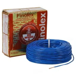 Finolex 6 Sqmm Single Core Blue FR Copper PVC Insulated House Wire, EKKDRRJD8E, Length: 90 m-picture-30