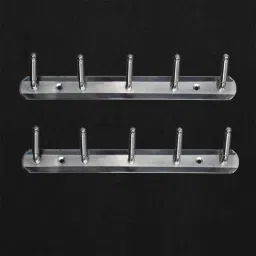 S&a;A Home Decor Stainless Steel CPSS Finish Wall Hook, GOLI-Cut-DBL-TON (Pack of 2)-picture-22