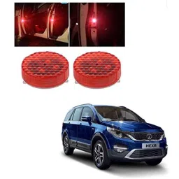 Kozdiko 4 Pcs Waterproof Wireless Car Door Red Warning Light Indicator Set with 5 LED &a; Free Batteries for Tata Hexa-picture-36