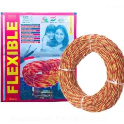 Elson 14/76 0.75 Sqmm Two Core Red &a; Yellow PVC Insulated Aluminium Cable, Length: 91 m-picture-38