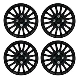 Auto Pearl 4 Pcs 14 inch Black Wheel Cover Set for Maruti Suzuki Wagon-R VXI image 2