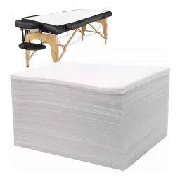 Kudize 31x72 inch 30GSM White Non-Woven Disposable Laminated Waterproof Bedsheet for Hospital, Hotel &a; Spa (Pack of 100)-picture-26
