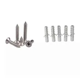 Rpi Shop 6x25mm Drywall Gypsum Screw with Wallplugs (Pack of 400) image 2