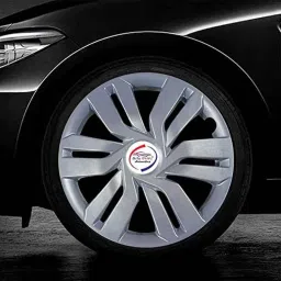 Auto Pearl 4 Pcs 14 inch ABS Press Type Hubcap Wheel Cover Set with Retention Ring for Ford Figo Type 1 SLVR05 image 3
