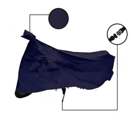 Riderscart Polyester Blue Waterproof Two Wheeler Body Cover with Storage Bag for Honda Activa i 125 &a; 110 CC image 4