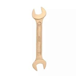 De Neers 17x19mm Aluminium Bronze Non Sparking Double Open End Spanner-picture-0
