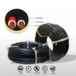 RADILITE 4 Sqmm Two Core Copper Flexible Wire, RAD 013A, Length: 90 m-picture-46