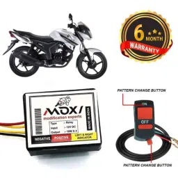 Auto Pearl 12V Black Front &a; Rear Flasher Indicator Light with Switch for SZ RR V2.0-picture-24