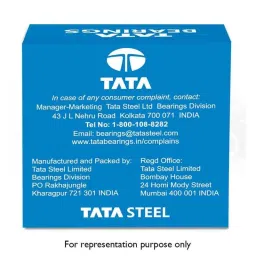 Tata 20mm Deep Groove Ball Bearing, 6204C0S image 4