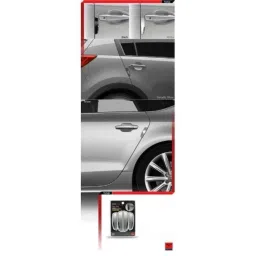 SureStrive 4 Pcs Silicon Black Anti Scratch Corner Edge Protector Door Guard Set for Honda City ZX Petrol MT 2024 Model image 3