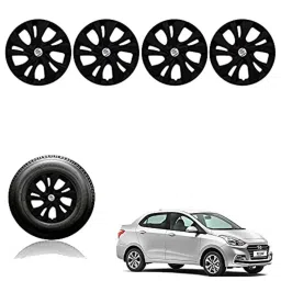 Auto Pearl 4 Pcs 14 inch Plastic Black Press Fitting Wheel Cover Set for Hyundai Xcent-picture-48
