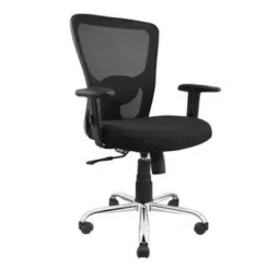 Advanto Black Medium Mesh Back Ergonomic Office Chair, ADPN JZ MB 020 image 2