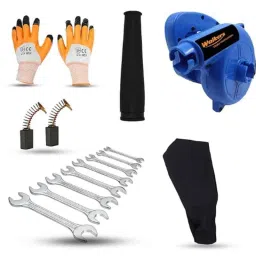 Walkers 800W Plastic Blue Electric Air Blower with Carbon Brushes, Gloves &a; 8 Pcs Double Open End Wrench, WKCB282-picture-29