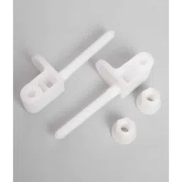 Elegant Casa White PVC Standard Size European Toilet Seat Cover Screw Hinges-picture-13