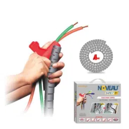 Noveau Safe-T-1ST 40mm 1.5mm Virgin HDPE Metallic Silver Cable Zipper with Colour Box, NSFZ40MS1105-picture-18