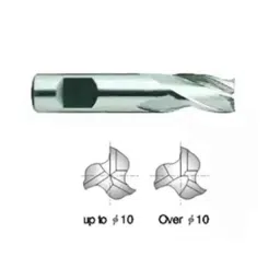 YG-1 10mm HSSCO8 3 Flutes End Mill, Overall Length: 48mm &a; Cutting Diameter: 9.5 mm image 2