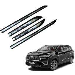 SureStrive 4 Pcs Black &a; Silver Side Door Car Beading Set for Toyota Innova Hycross All Model-picture-33