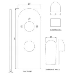 Jaquar Aria Chrome Aquamax Single Lever Shower Mixer with 3-Way Divertor Kit, ARI-CHR-39783K image 2