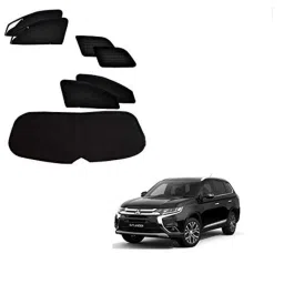 Kozdiko 7 Pcs Polyester Magnetic Zipper Car Sunshade Set with Dicky Curtain for Mitsubishi Outlander-picture-10