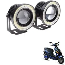 Kozdiko 2 Pcs 15W 3.5 inch High Power White LED Projector COB Fog Light Set with White Angel Eye Ring for Hero Electric Cruz, koz_88418-picture-35