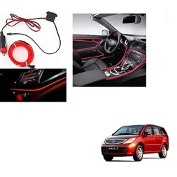Kozdiko 12V Red Car Interior Decor Neon Strip Light for Tata Aria-picture-18