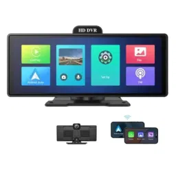 OneXsale 10.26 inch 4K Black 1080p Touch Display Front &a; Rear Dual Car Dash Camera with Android &a; iOS CarPlay Support-picture-24