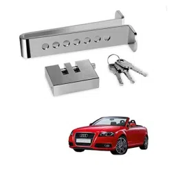 Kozdiko Stainless Steel 8 Holes Clutch &a; Brake Pedal Anti Theft Car Lock with 3 Keys for Audi A3 Cabriolet-picture-40