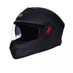 Studds Trooper Plastic Matt Black Flip Off Full Face Flip Off Full-Face Helmet, Size: Xtra Large-picture-39