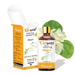 GoWoo 2 Pcs 10ml Natural Mogra Aroma Oil &a; 100ml Coconut Carrier Oil Set, GWOC944-P34+P189 image 2