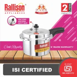 Rallison Deluxe 2L Aluminium Pressure Cooker, RS043 image 3