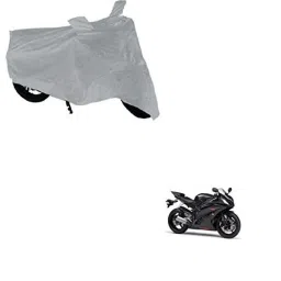 Kozdiko Polyester Matty Silver Dust &a; Waterproof Bike Body Cover for Yamaha YZF R1-picture-48