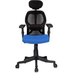 Rajpura Matrix High Back NB Black &a; Blue Adjustable Arms Revolving Office Executive Chair, RSE004-Black &a; Blue-picture-46